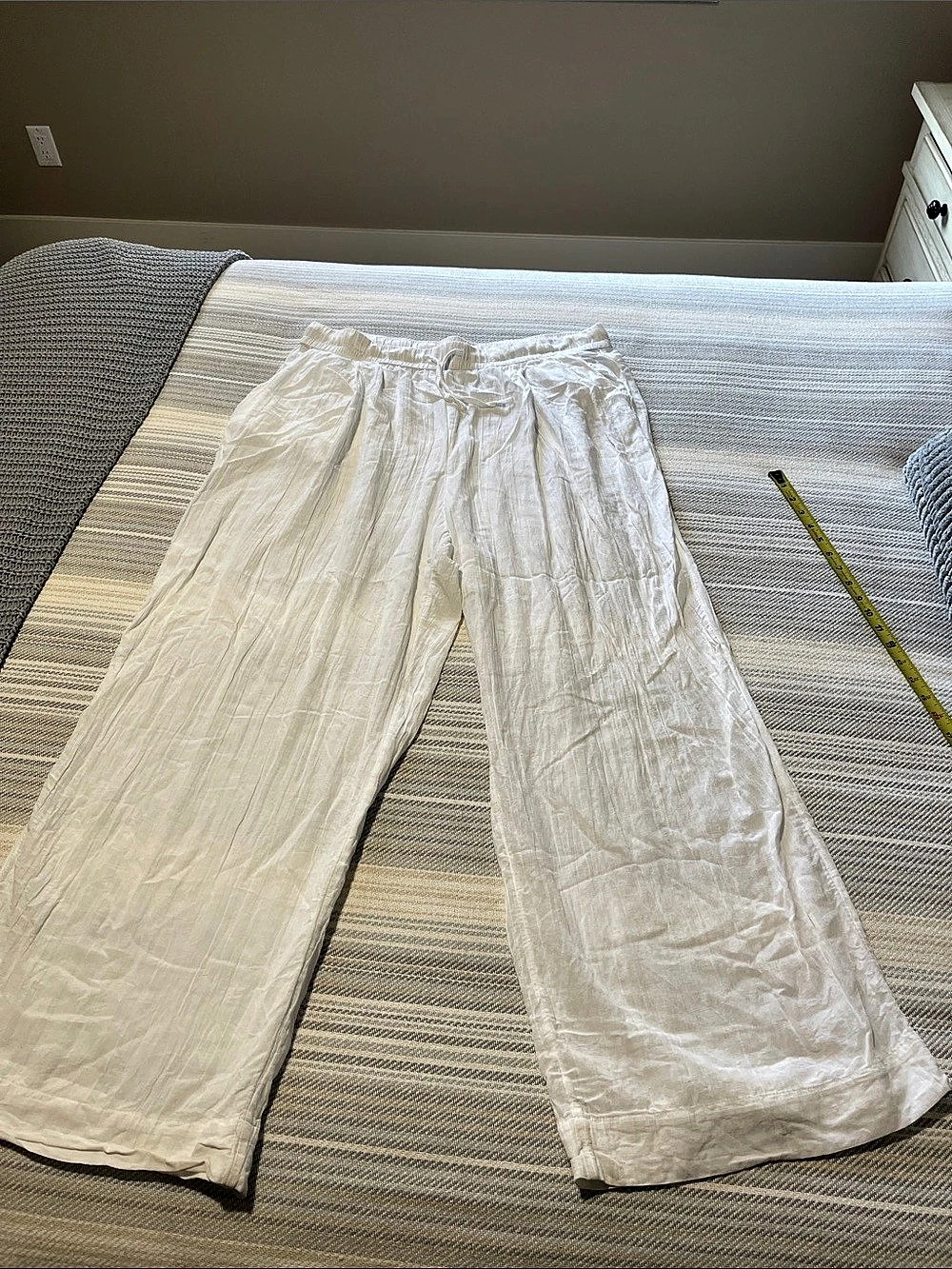 BOGO Gap Wide Leg Gauze Coverup Pants in White Size XL